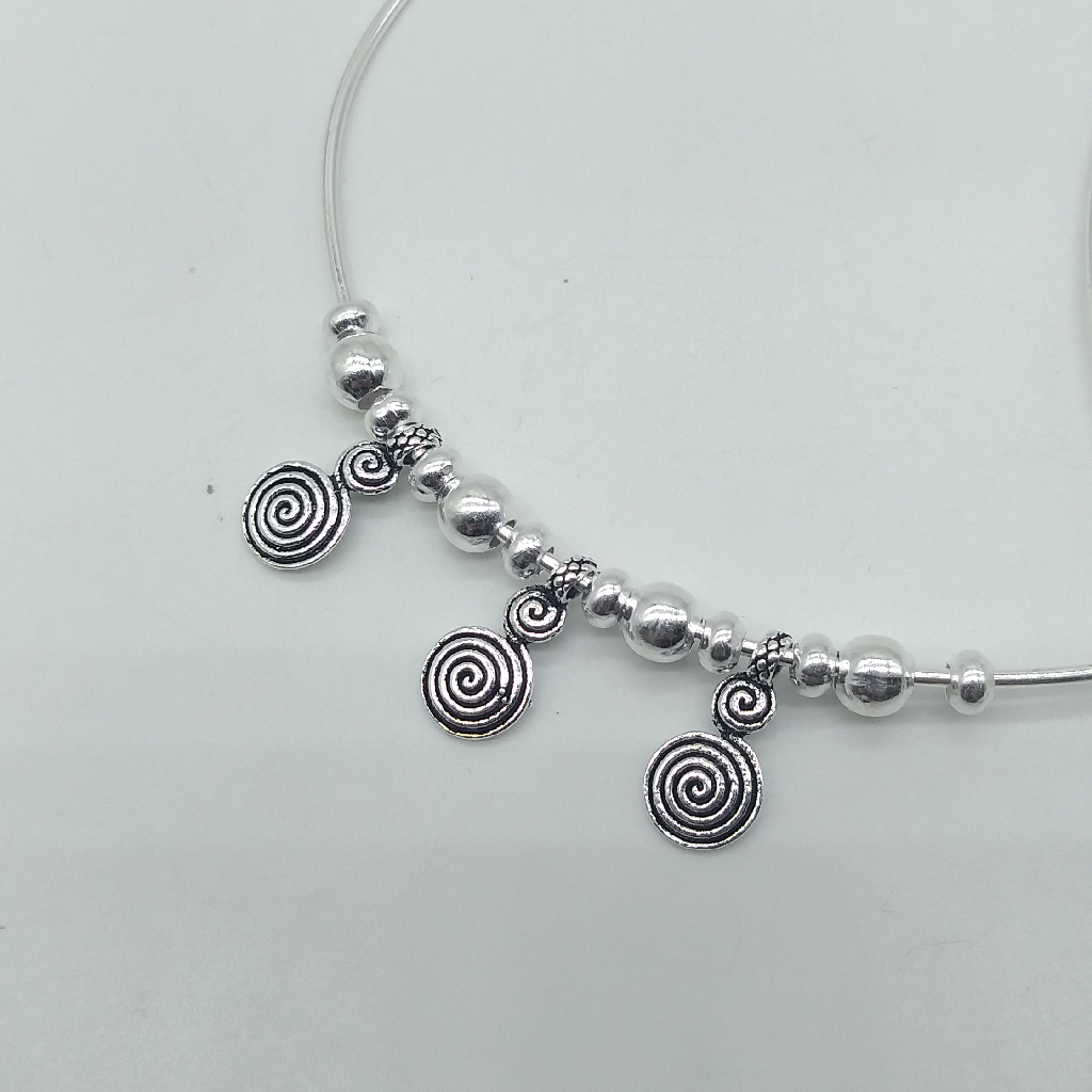925 Silver Stylish kada payal - Image 2
