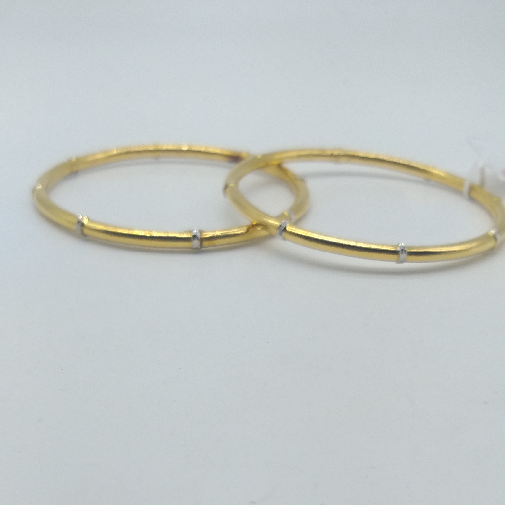 916 Plain gold bangles