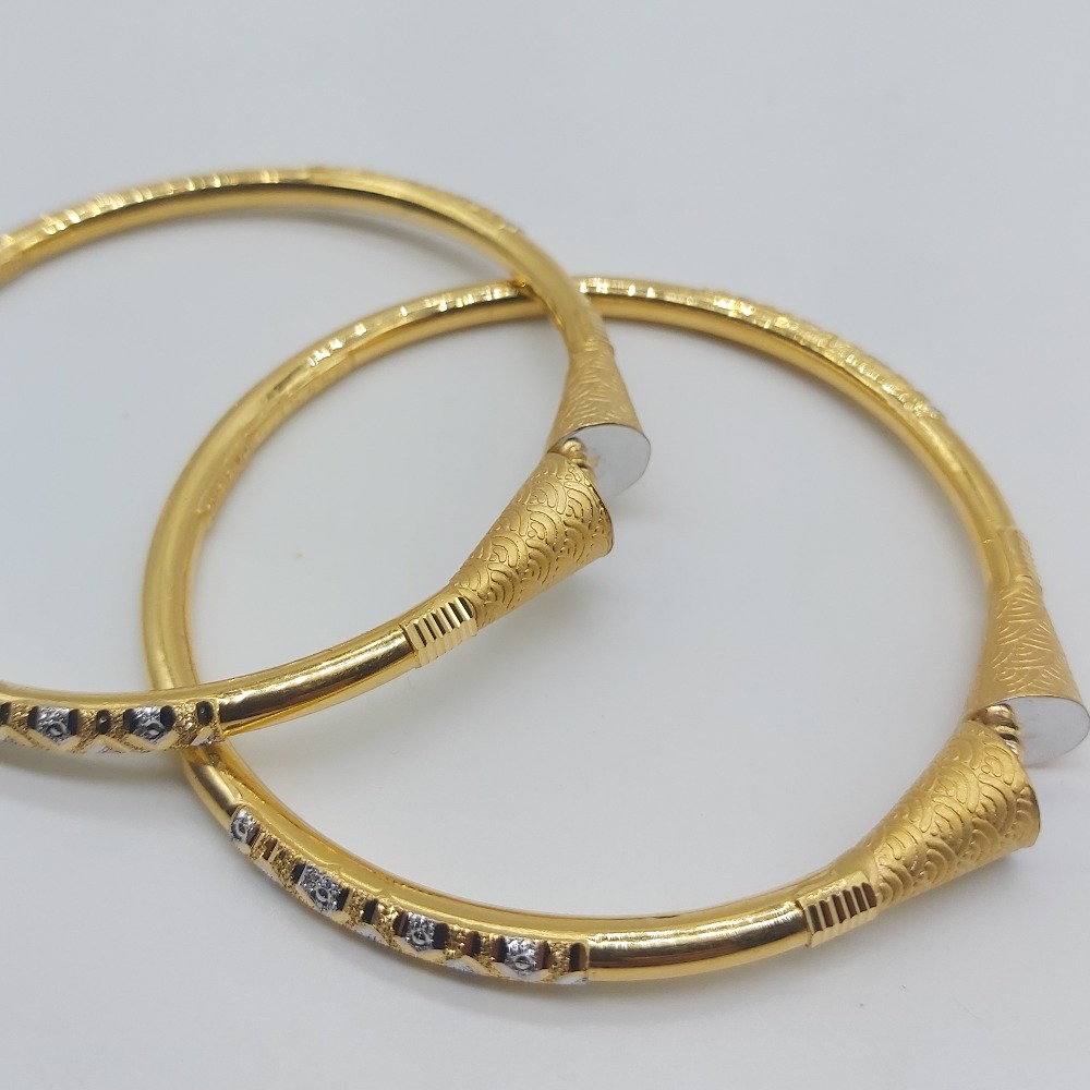 Gold stylish fancy bangles - Image 3