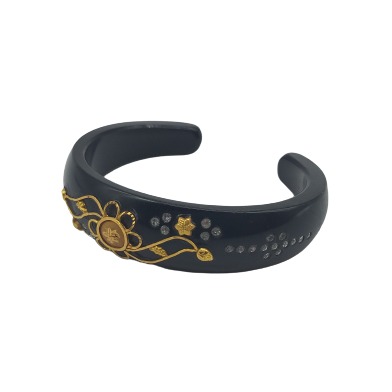 Gold Ras Chudi Cum bracelet