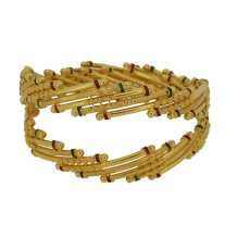 916 Gold Stylish Bangles