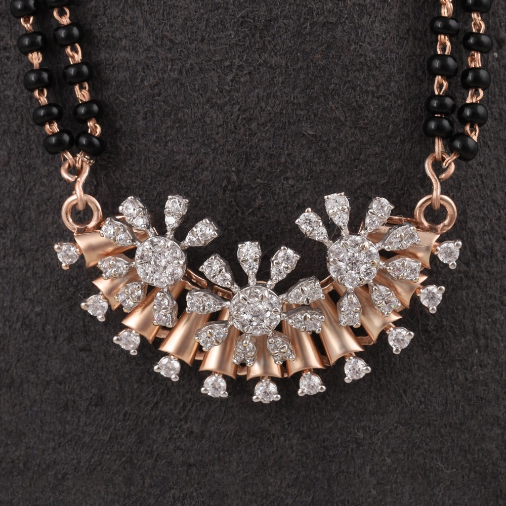 18kt rose gold designer diamond mangalstra
