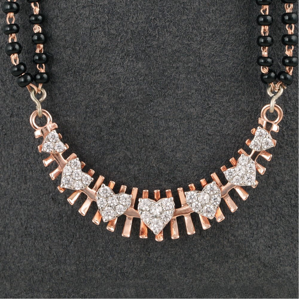 18kt rose gold designer diamond mangalstra
