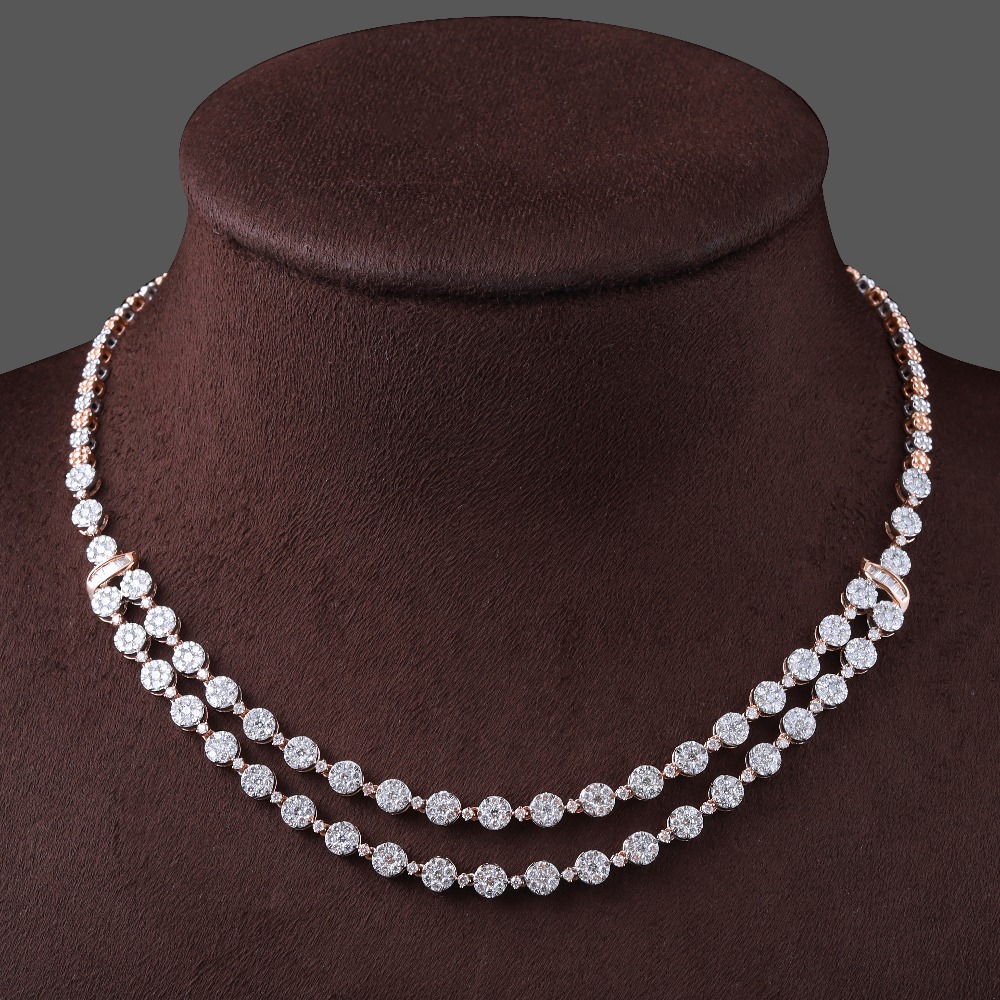 18kt designer diamond necklace