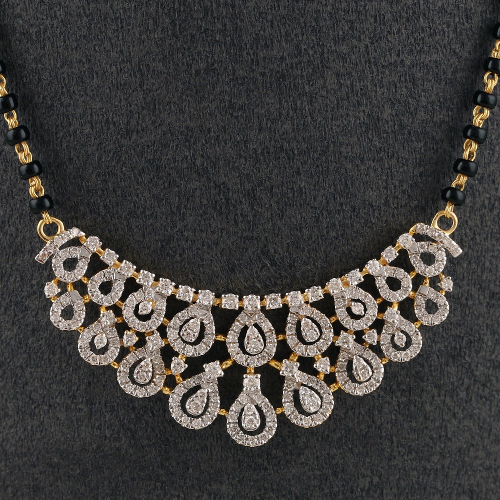 18K Gold Diamond Mangalsutra