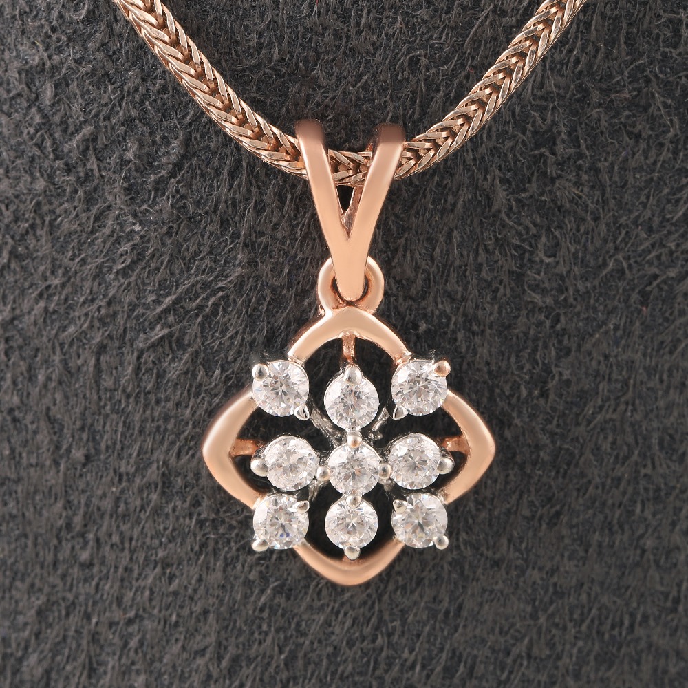 18kt designer diamond pendant