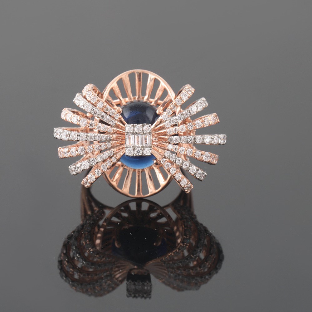 18kt designer diamond rings