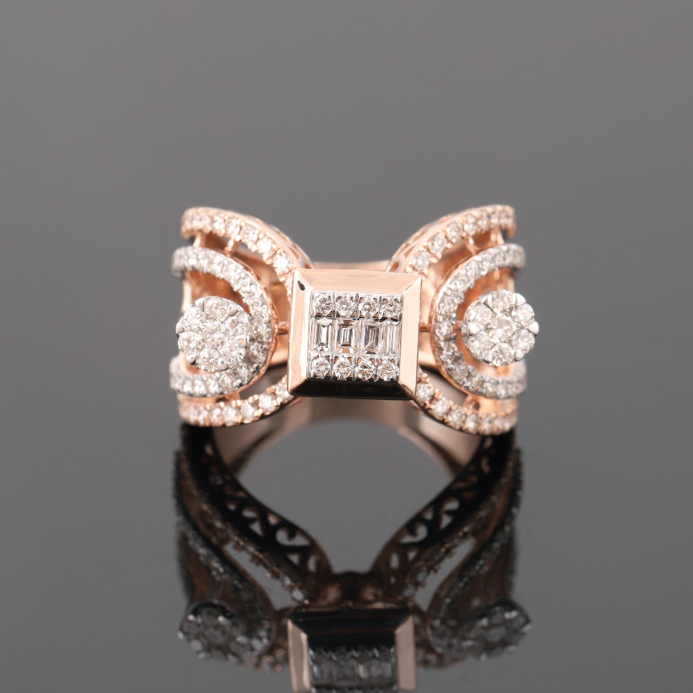 18kt designer diamond rings
