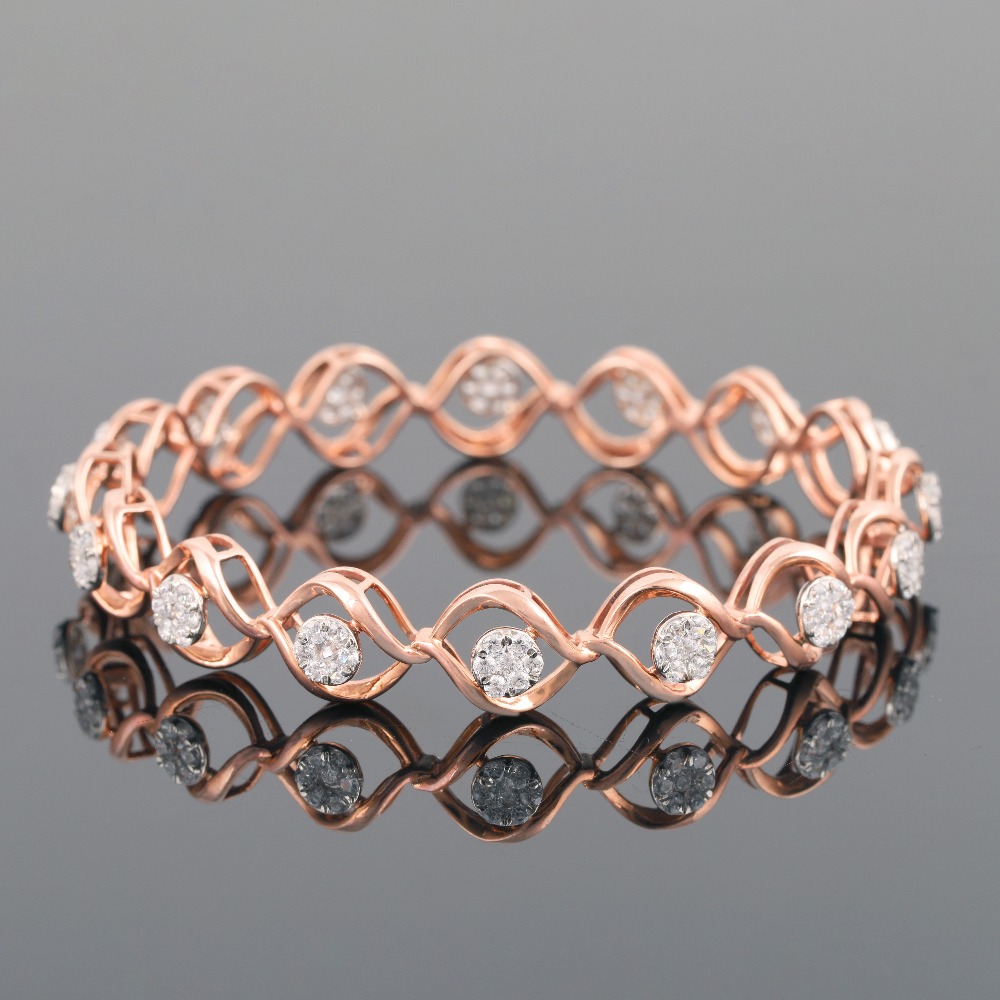 18Kt Gold Classic Diamond Bracelet