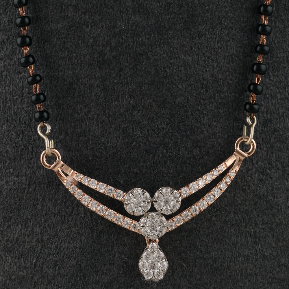 18Kt Gold Trending Diamond Mangalsutra