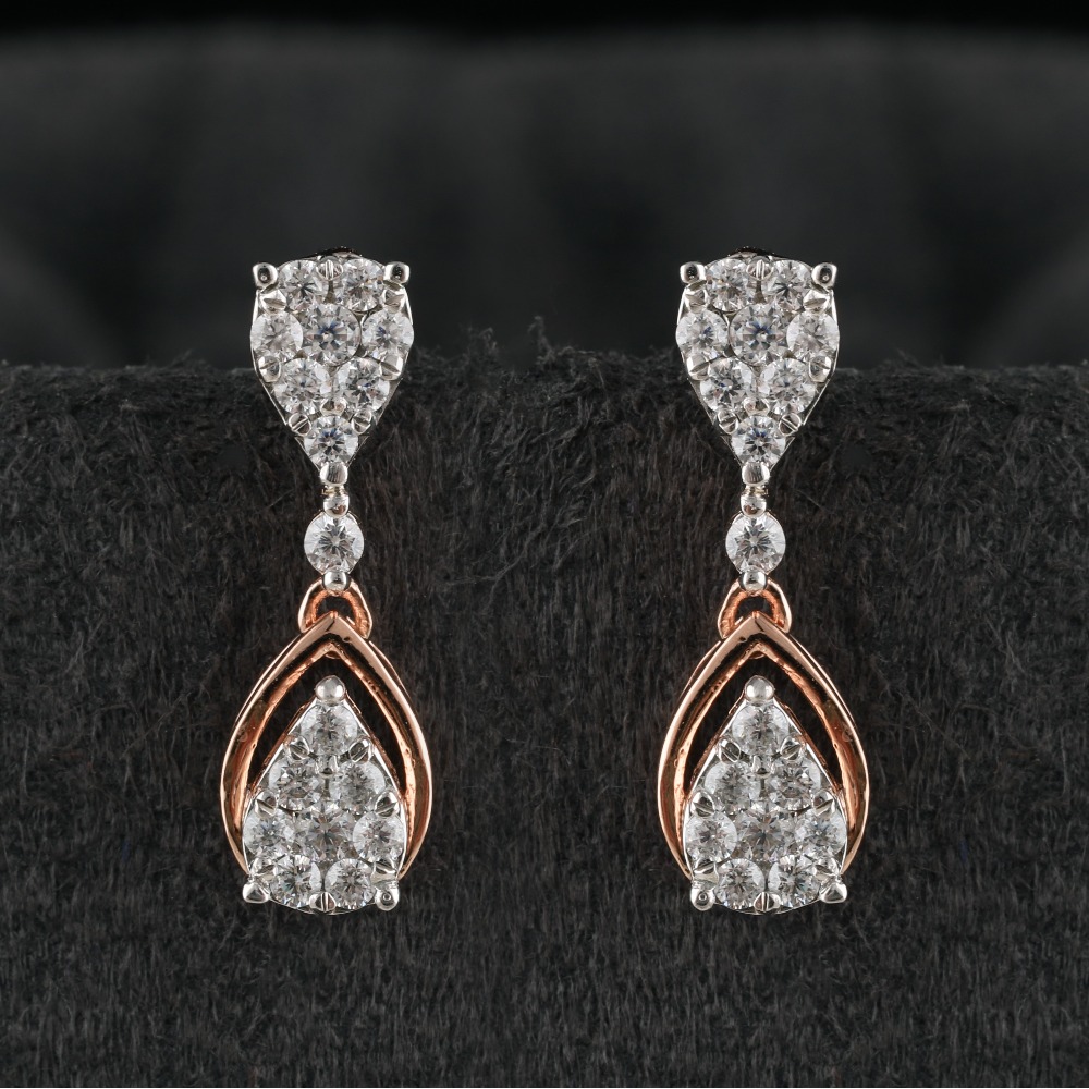 18Kt Gold Glam Diamond Earring