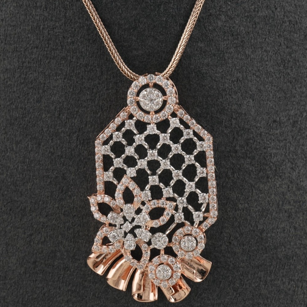 18K Gold Handmade Diamond Pendant