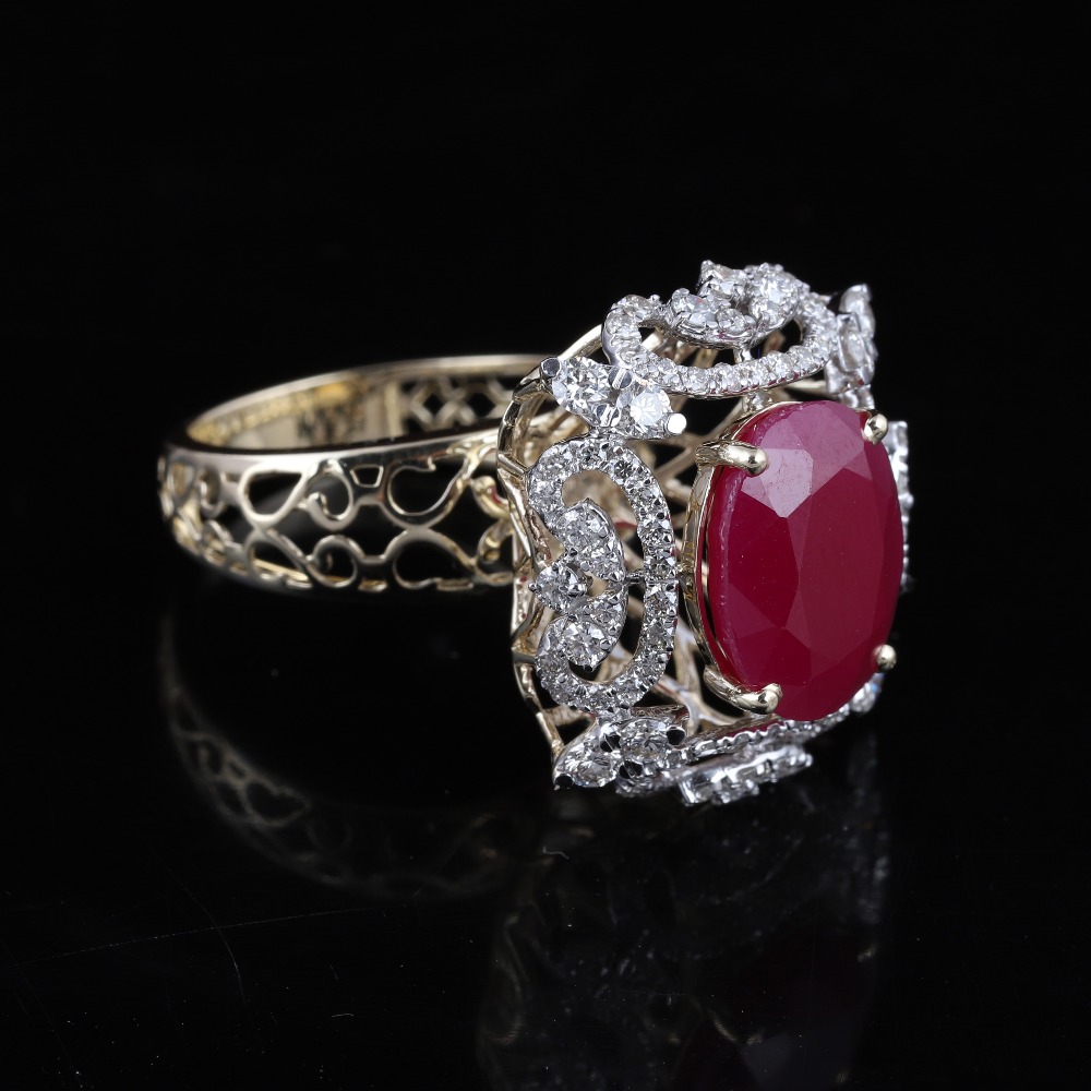 18K Gold Gold Plated Diamond Ring