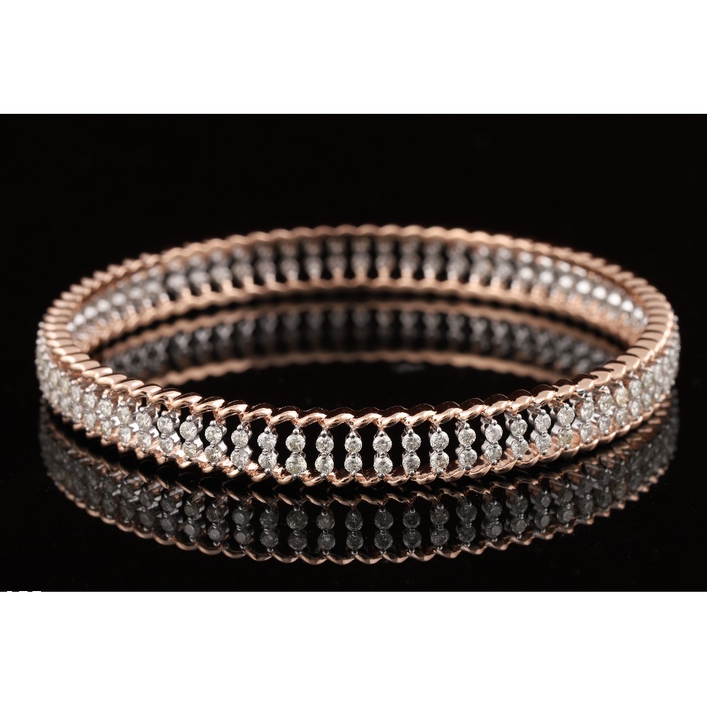18KT Gold Trending Diamond Bangle