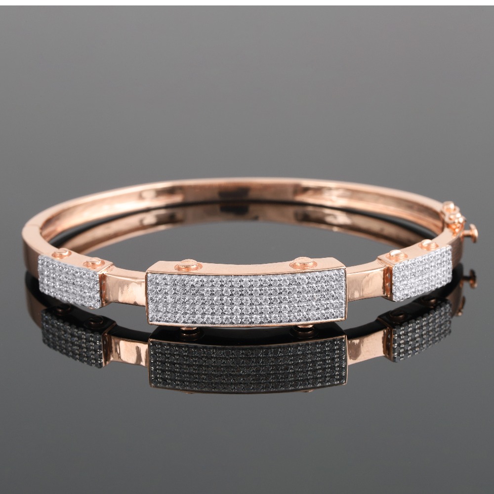 18KT Gold Simple Diamond Bracelet