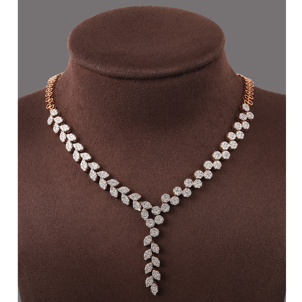 18KT Gold Glorious Diamond Necklace