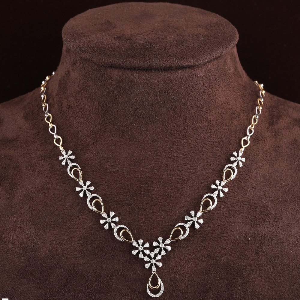 18KT Gold Delight Diamond Necklace