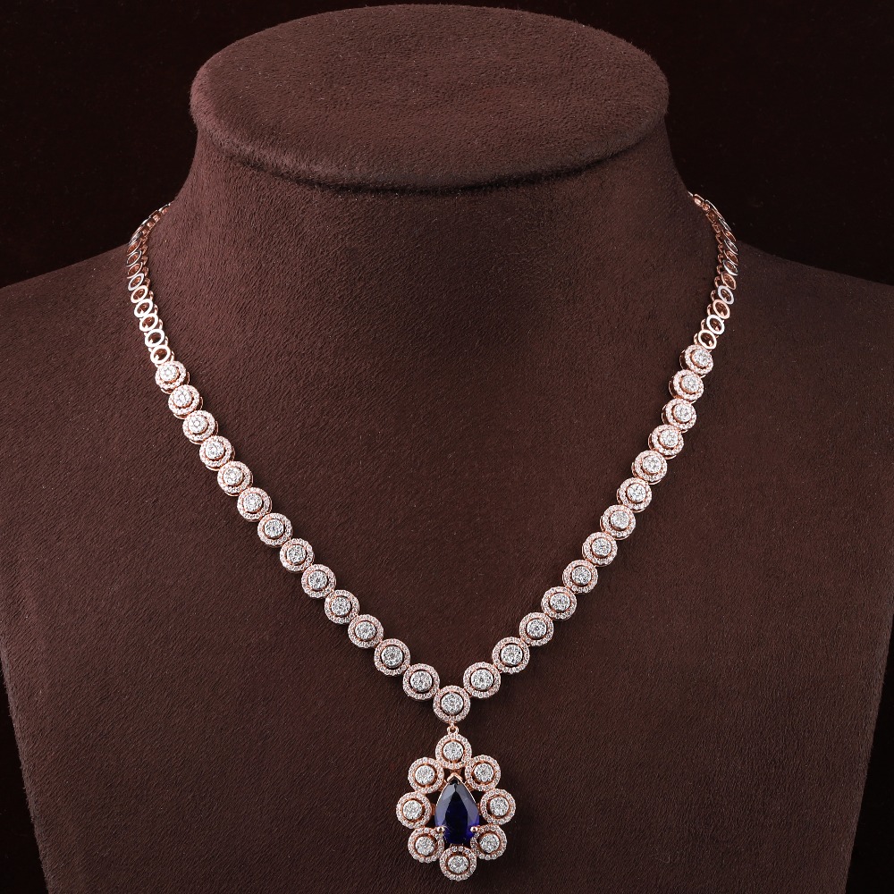18KT Gold Classy Diamond Necklace