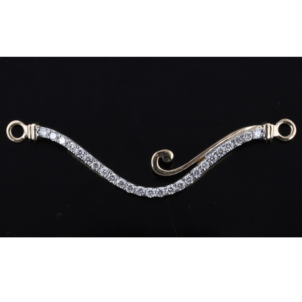18kt delicate diamond mangalsutra