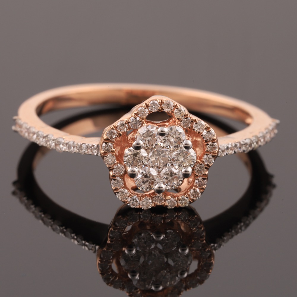 18kt designer diamond rings