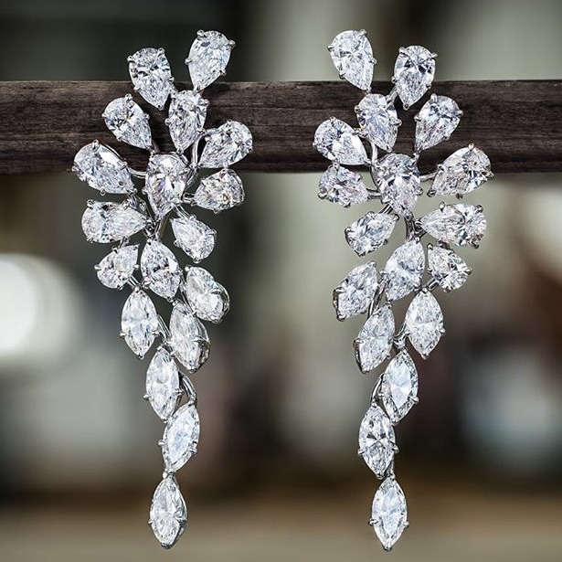 beautiful raindrop marquise earring