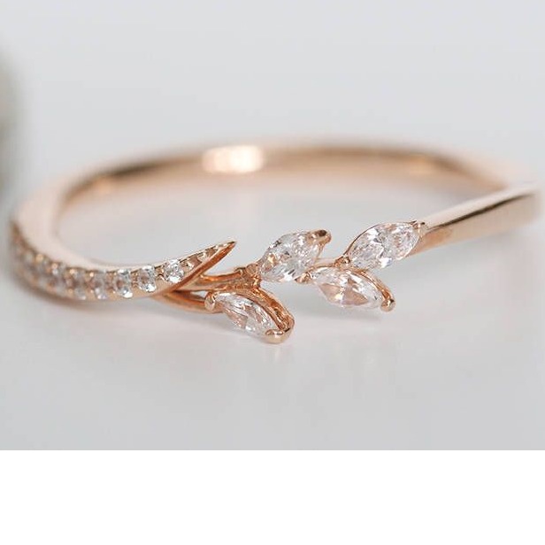 fancy rose gold diamond ring