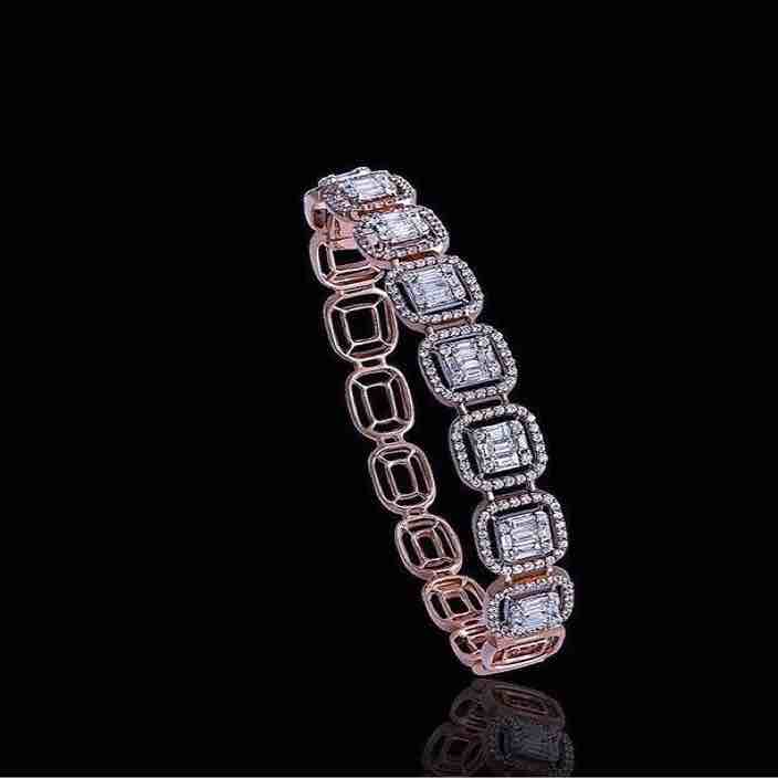 18kt fancy rose gold bracelet