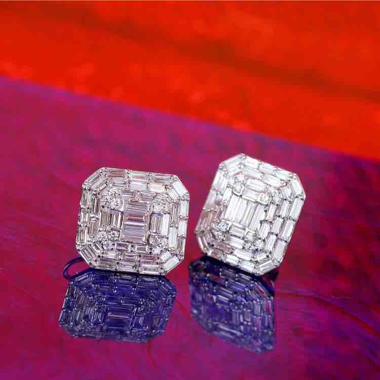 18KT Fancy Choki Diamond Earring