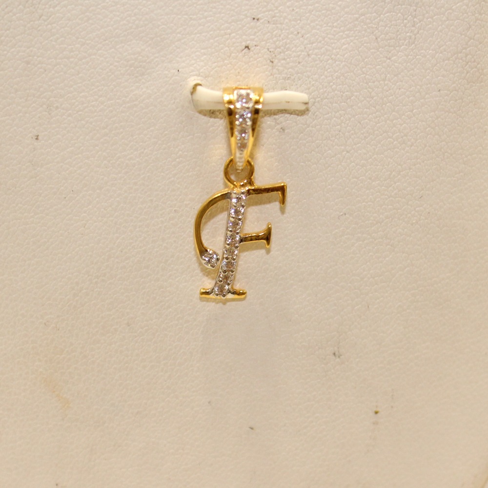 22KT Gold Indian Letter Pendant