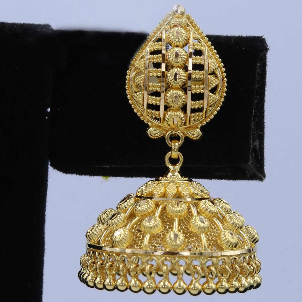 22K GOLD lIGHT wEIGHT EARRING
