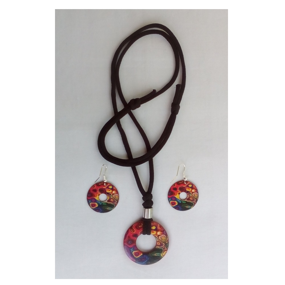 Ladies Fancy Multicolor Necklace Set Pieces