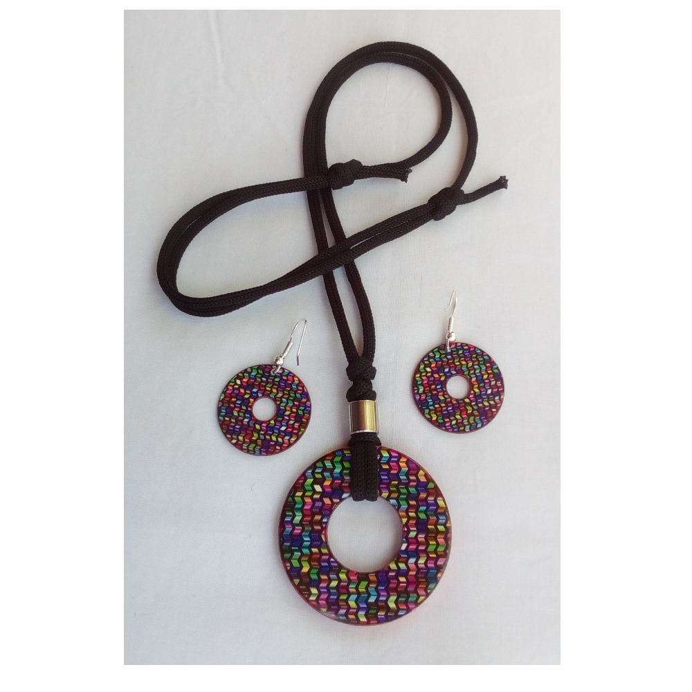 Multicolor Ladies Necklace Set Pieces