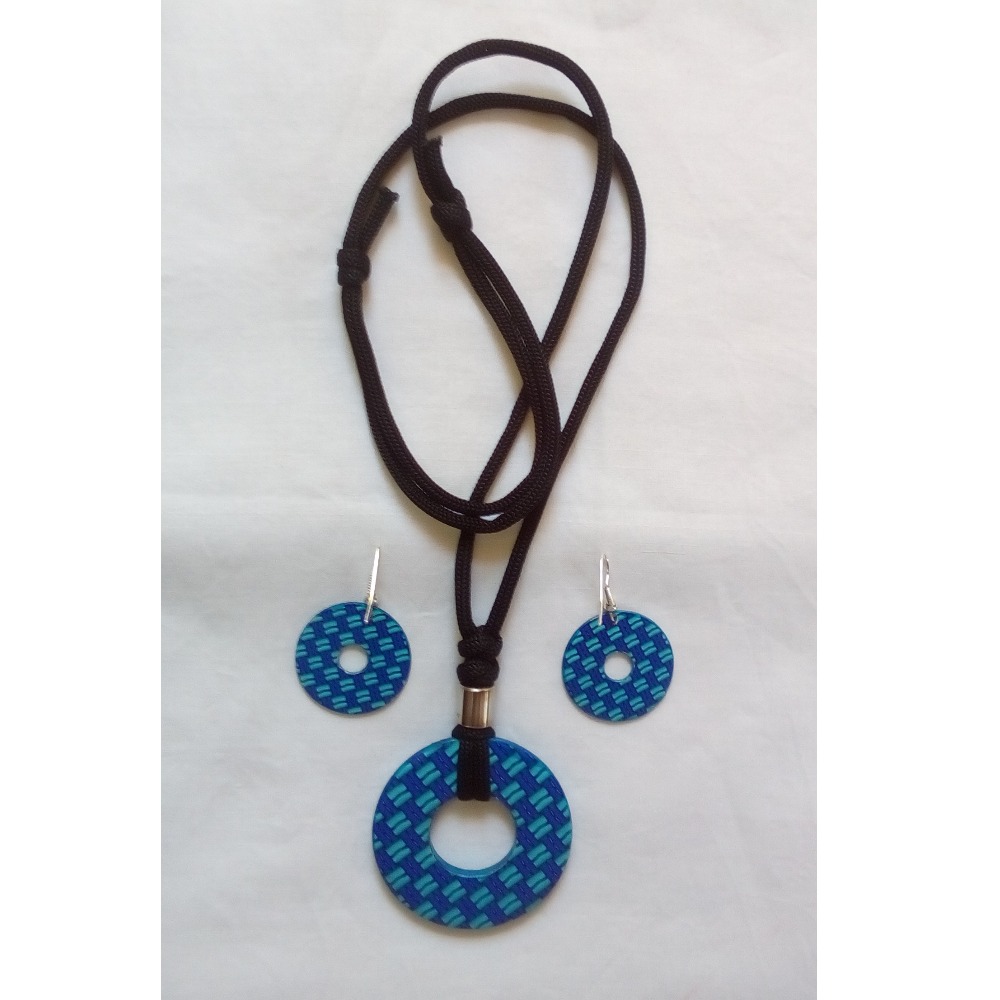Ladies Blue Color Necklace Set