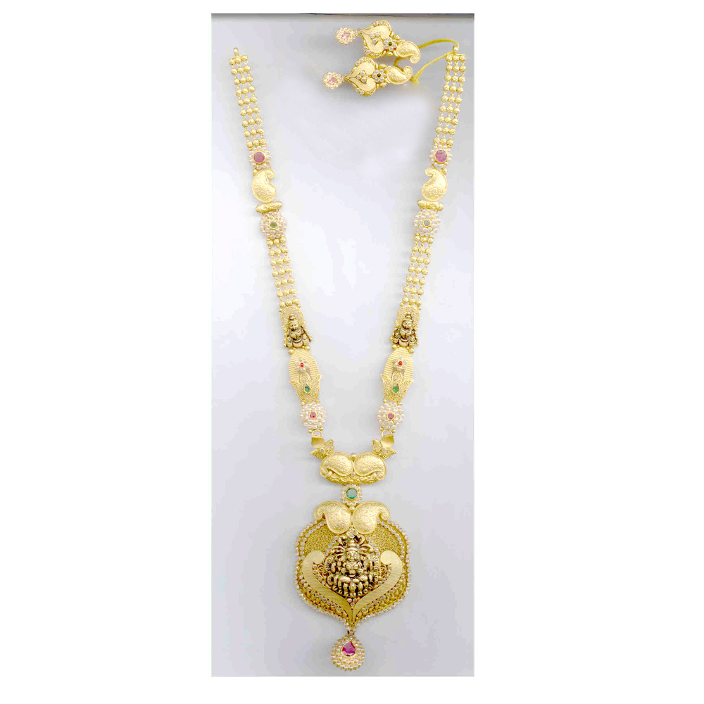 Gold Antique Designer Necklace Yellow