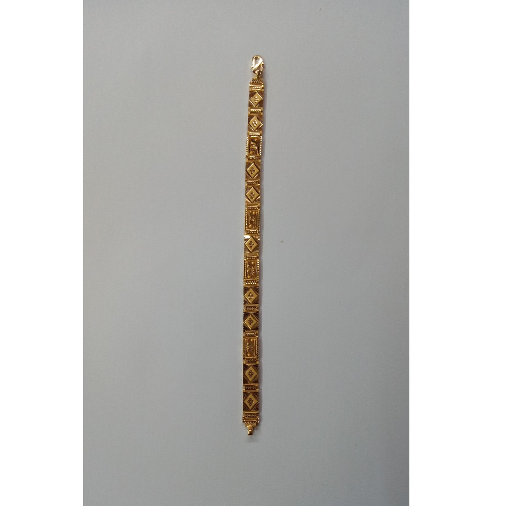 22c yellow gold men's designing lucky