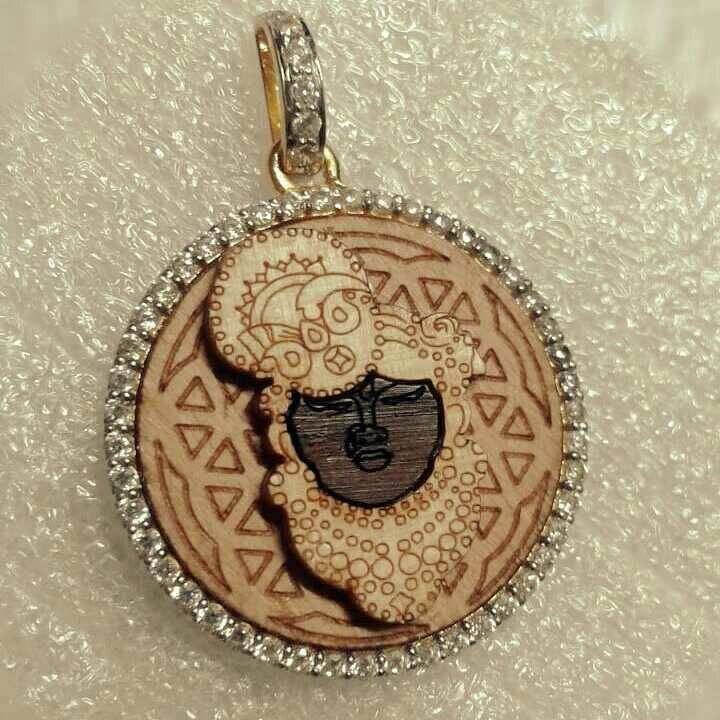 Antique 22KT Gold Shreenathji Pendant