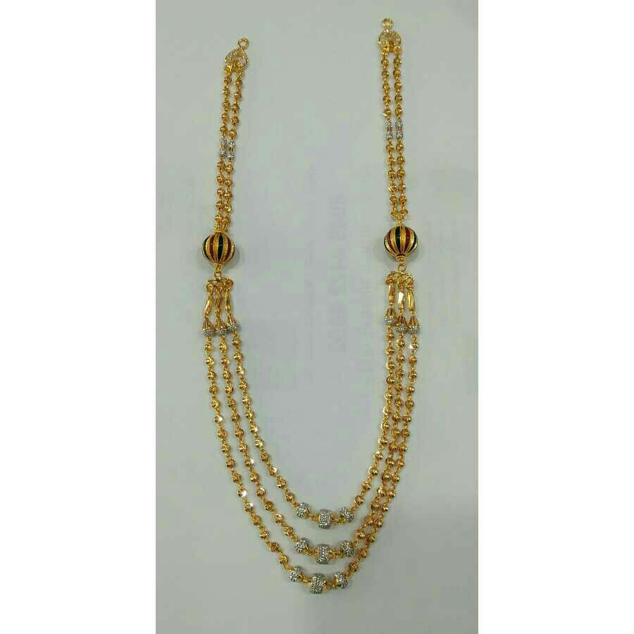 916 Yellow Gold Ladies Antique Modern Mala
