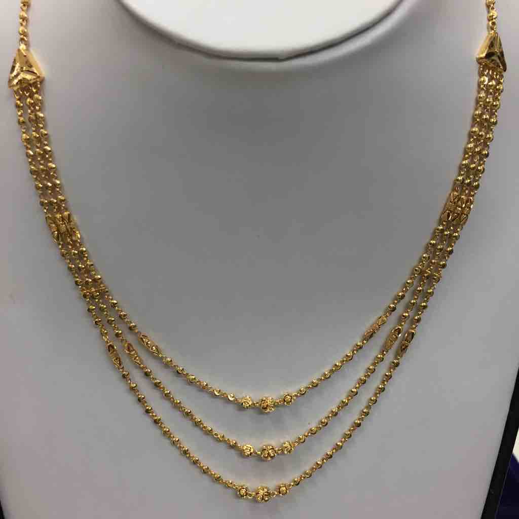 Fancy Multi Chian 916 Gold Dokiya