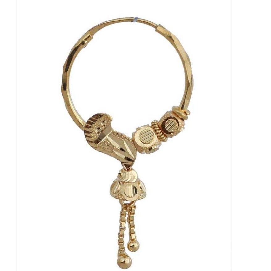 18KT Gold Yellow Indian Pipe Bali