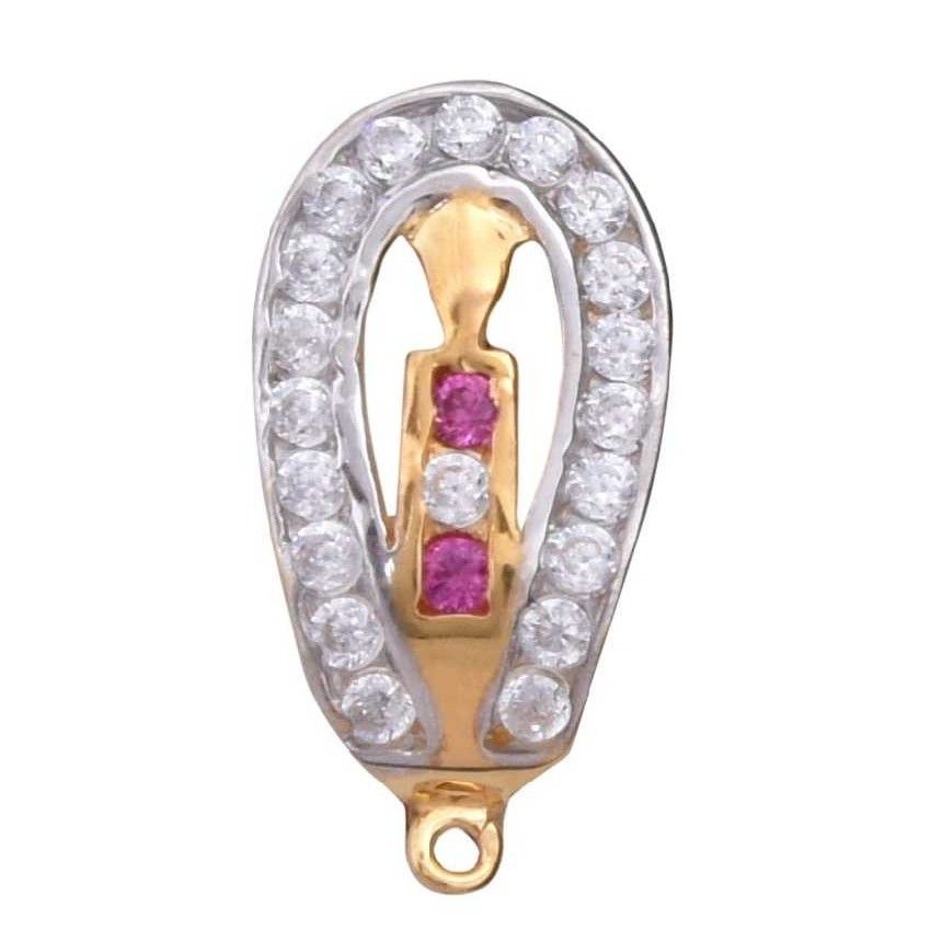 18KT Gold Indian CZ Stone Attractive Bali