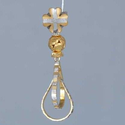 22K / 916 Gold Flower Italian Butti ( Earrings )