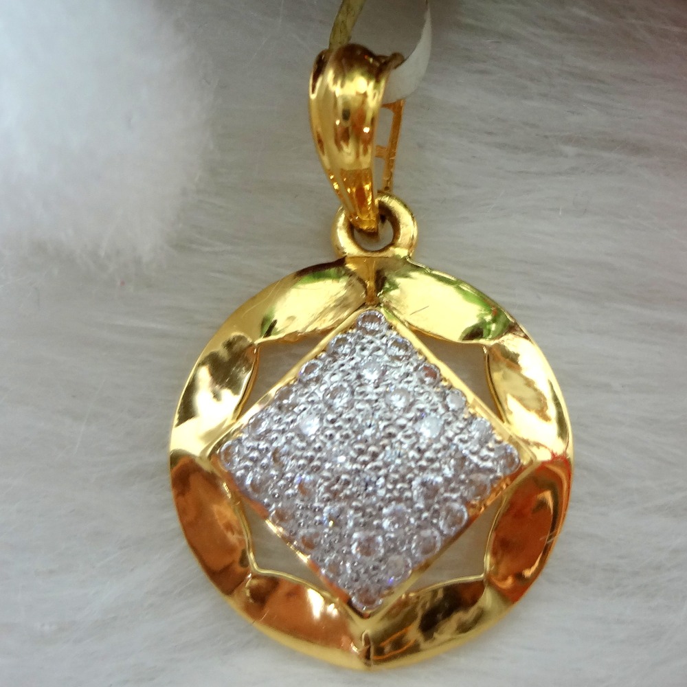Circular design 22kt gold gents pendent