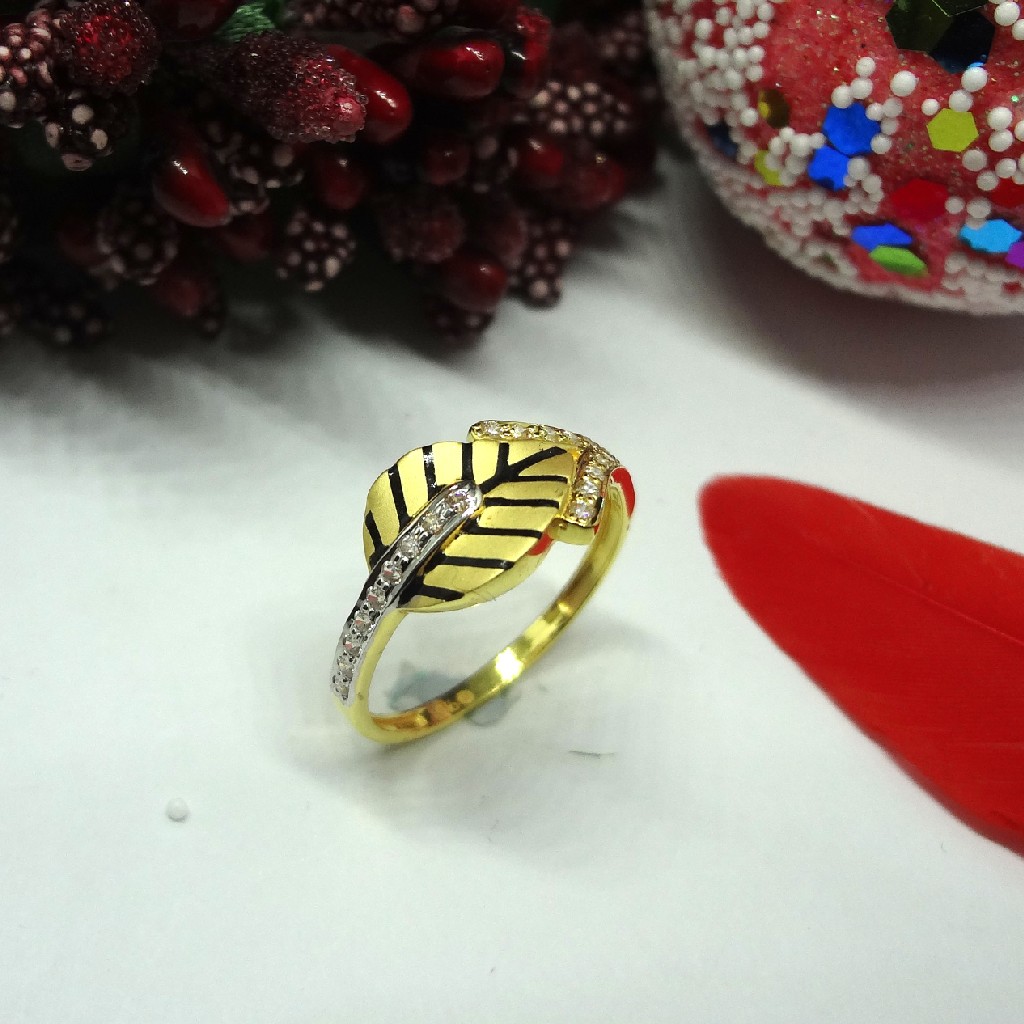916 gold cz diamond ladies ring