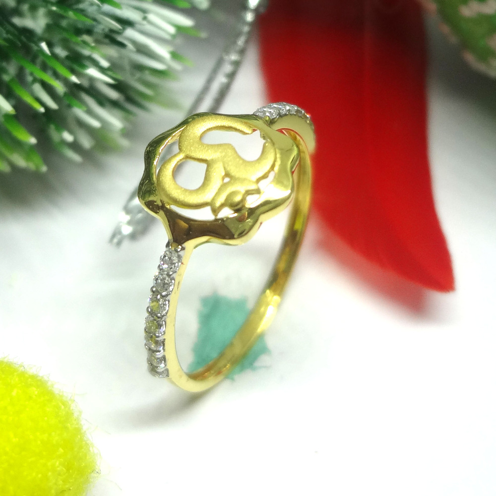 916 gold cz diamond ladies ring