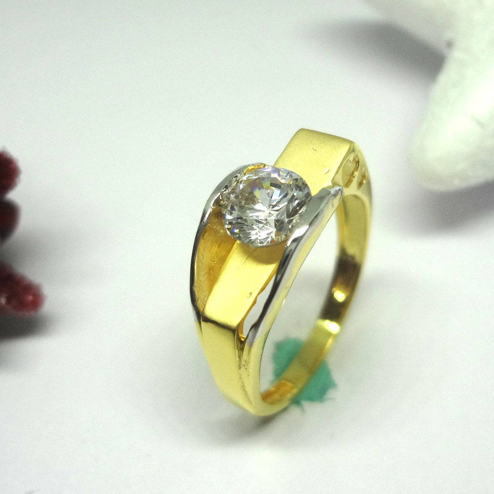 916 gold cz diamond ladies ring