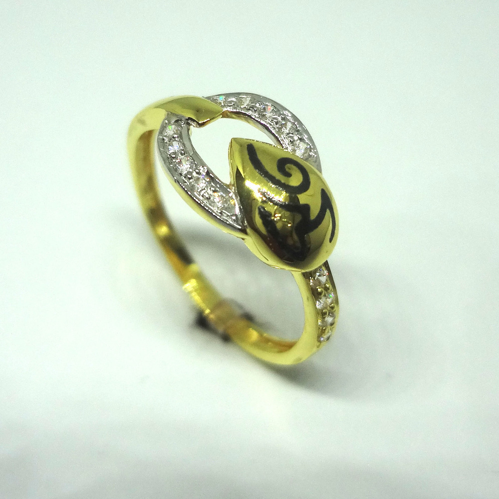916 gold cz diamond ladies ring