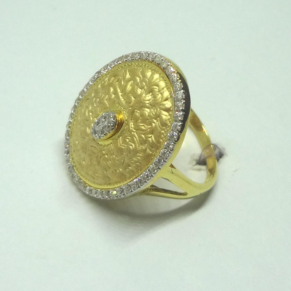 916 gold cz diamond antique ladies ring