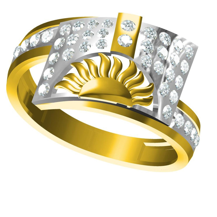 916 cZ DIAMOND GOLD RING