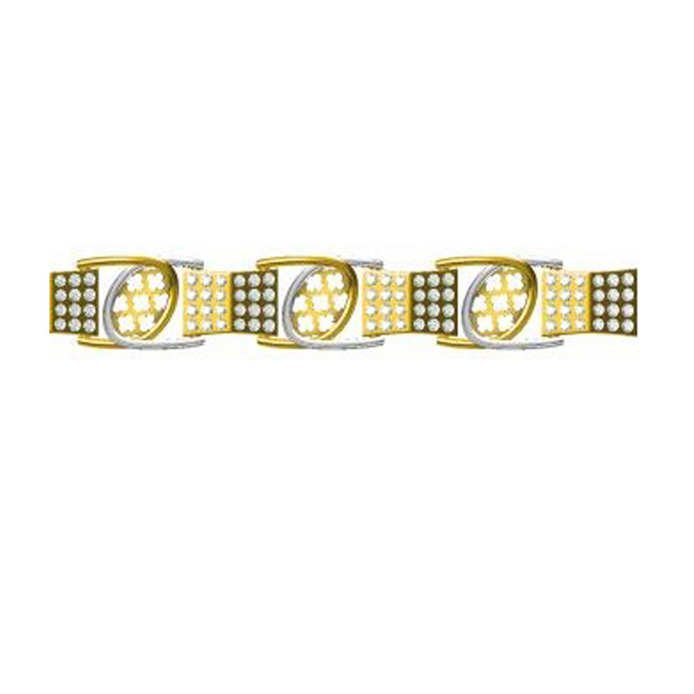 916 cz diamond gold bracelet