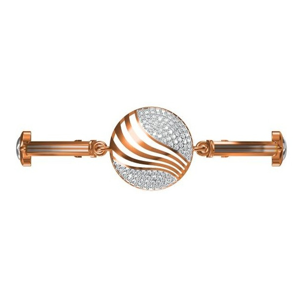 18kt cz rose gold diamond ladies kada
